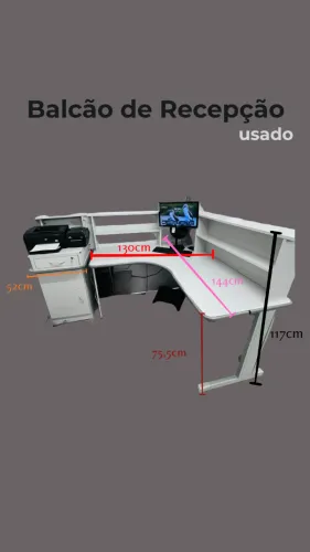Mesa de Recepção 1,82x1,44m