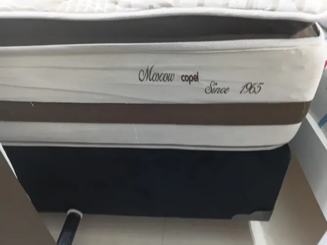 CAMA BOX CASAL + COLCHÃO COPEL MOLA ENSACADA