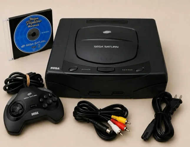 Console Sega Saturn Black 32 BIT Original (Item de Colecionador / Excelente Estado!)