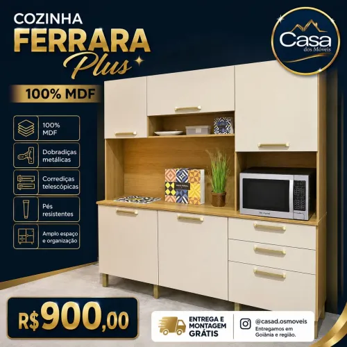 Armário Ferrara plus - Entregamos e montamos