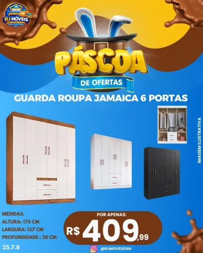 Guarda roupa 6 portas (Pague na entrega)