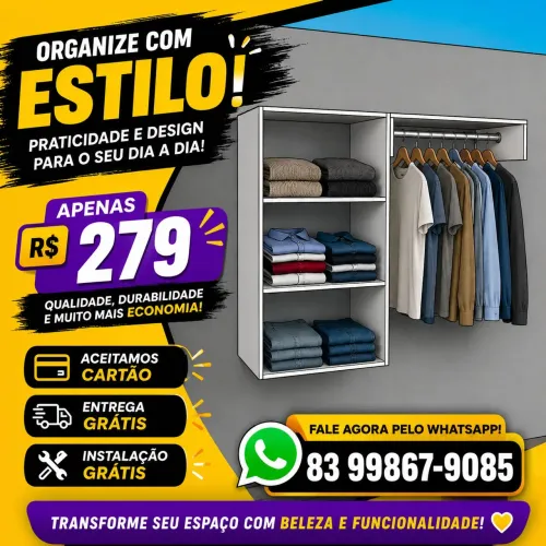 Mini closet suspenso (Pronta entrega)
