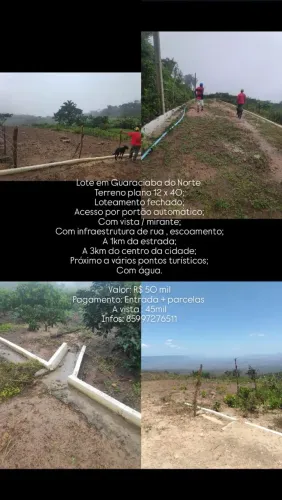 Lote em Guaraciaba do norte 12x40