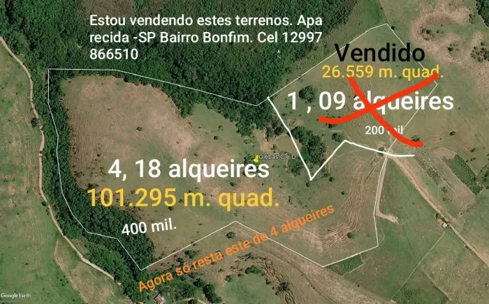 Terreno na zona rural