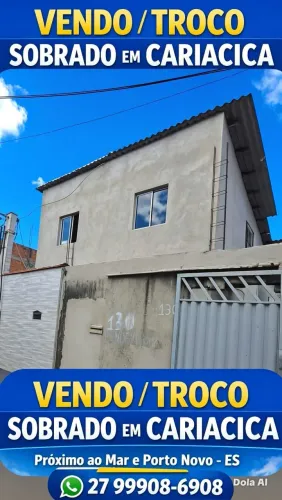 CASA ACEITO TROCA EM VEÍCULO DE LEILÃO E ENERGIA SOLAR<br>SAIA DO ALUGUEL - SOBRADO 3 QUARTOS