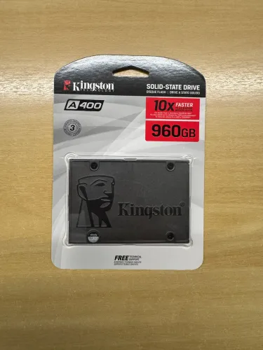 SSD Kingston A400, 960GB, SATA III, 2.5", Leitura: 500MB/s, Gravação: 450MB/s