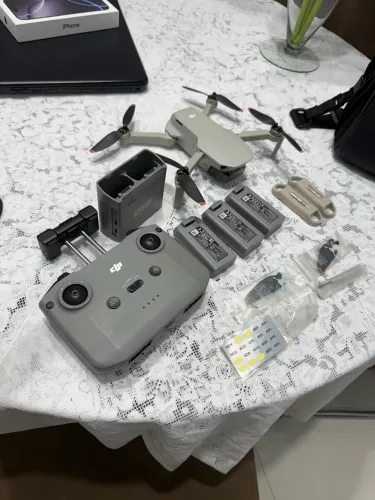 Drone DJI Mini 2 4K C/ Combo Fly More 3 Baterias