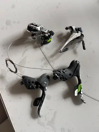 Kit câmbio sram red 22v carbono, a cabo