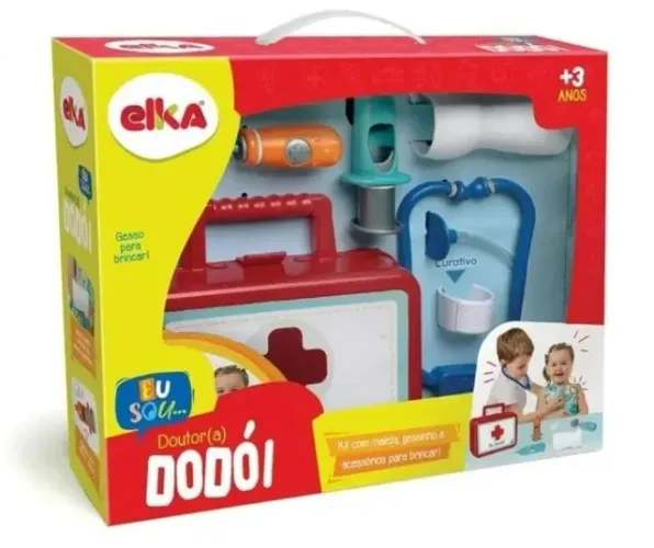 Kit Dr. Dodói Infantil - Brinquedo Educativo Médico para Crianças