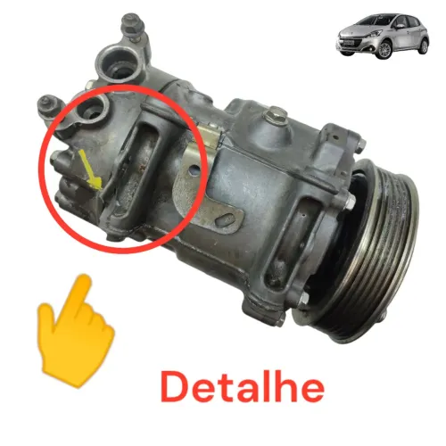 Compressor Ar Condicionado Peugeot 308 408 2.0 2012 Detalhe