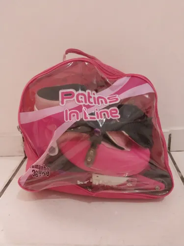 Patins In Line.  tam: 36-39   cor: rosa 