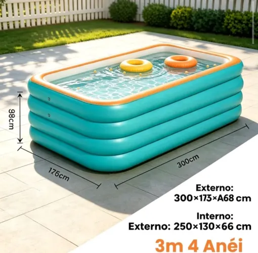 Piscina inflável 3 metros