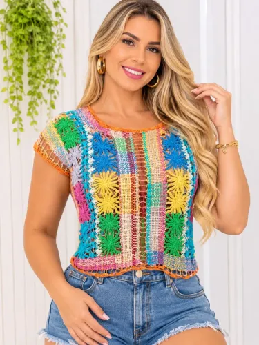Blusa de tricô tamanho P 