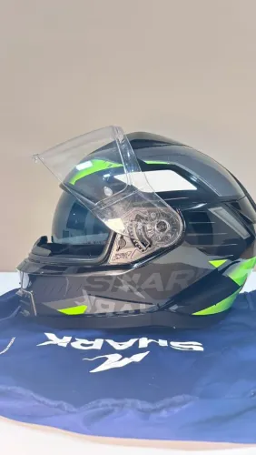 Capacete Shark ridill 2 Bersek com óculos interno 