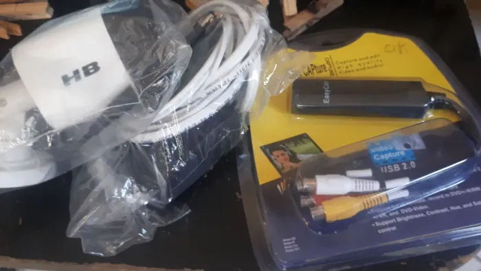 Câmera de segurança com placa de captura usb