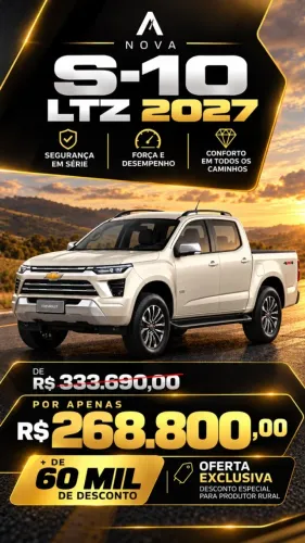 Chevrolet S10 Pick-up LTZ 2.8 TDI 4X4 CD Dies.aut 2027