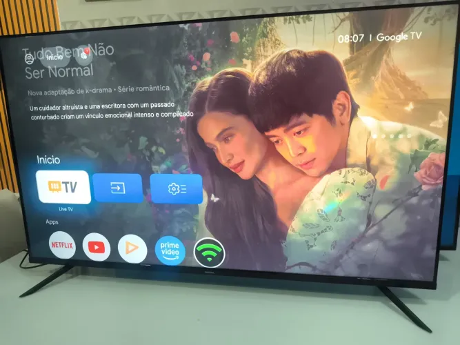 SMART TV 50 ANDROID PHILIPS 4K LAÇAMENTO COMANDO DE ? VOZ