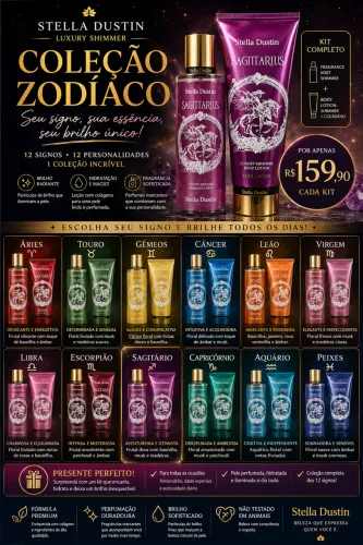 BODY SPLASH KIT STELLA DUSTIN - COLEÇÃO ZODÍACO 