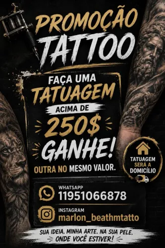 Tatuagem promoção dobro