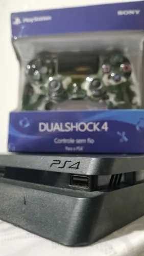 Ps4 Slim Sem Riscos com 6 Jogos e Controle Novo na Caixa