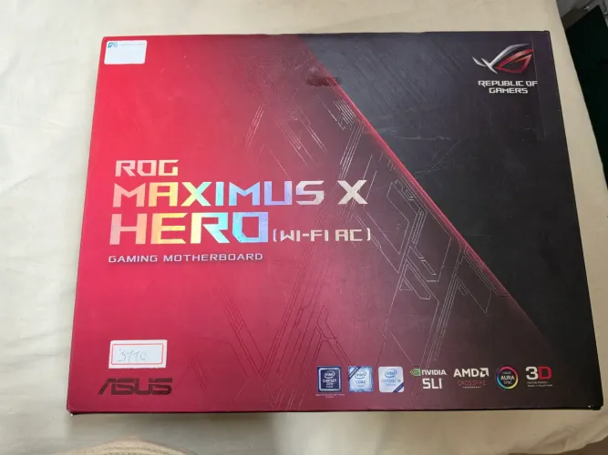 Vendo placa mãe Rog Maximus X Hero Wi Fi (Z370) + processador i9 9900KF