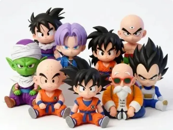 Bonecos Dragon Ball Z 10cm Estilo Funko - Pintados à Mão - Colecionáveis Geek