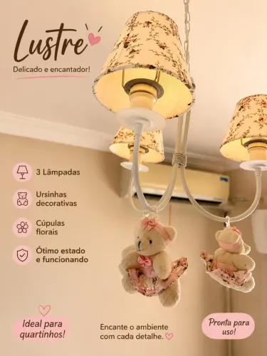 Lustre Infatil ursinha