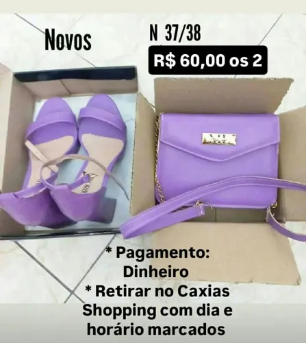 SANDÁLIA+BOLSA (SÃO NOVOS).