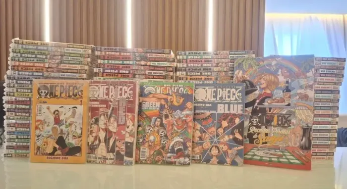 Coleção Completa One Piece Vol. 1 ao 108 + Blue, Green, Red e Livro do Sanji