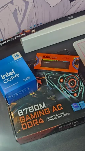 Kit i5 14400f + b760m com wifi + 2x16gb ddr4