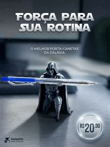 Porta canetas Darth Vader
