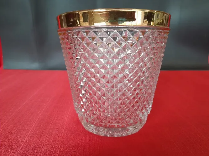 Balde de Gelo Bico de Jaca Dourado Vintage 1 Litro