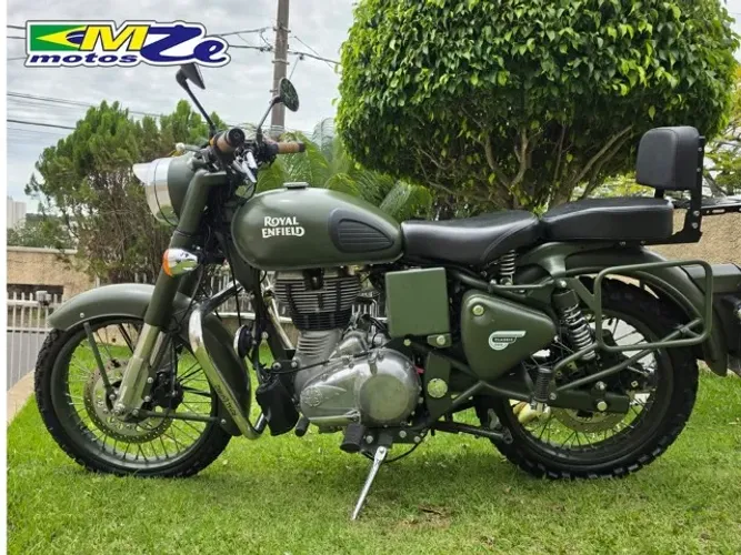 ROYAL ENFIELD BULLET 500 2020 VERDE COM 8.700 KM