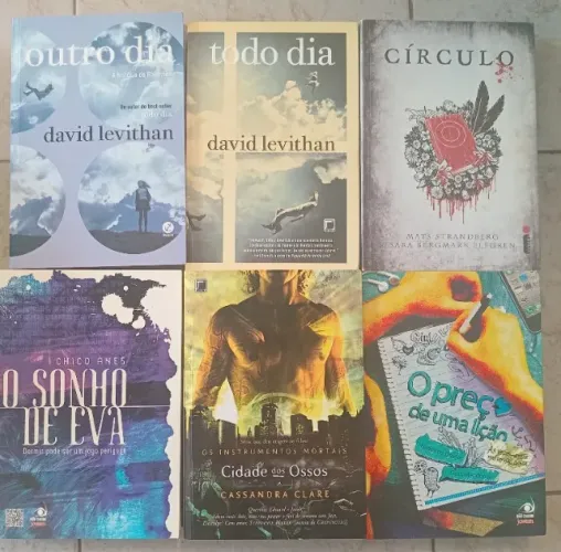 Lote 6 livros- 20,00