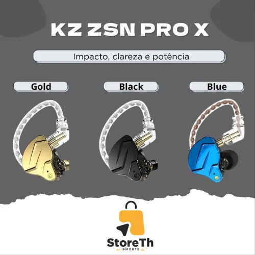 Fone Kz Zsn Pro X Lacrado Sem Microfone