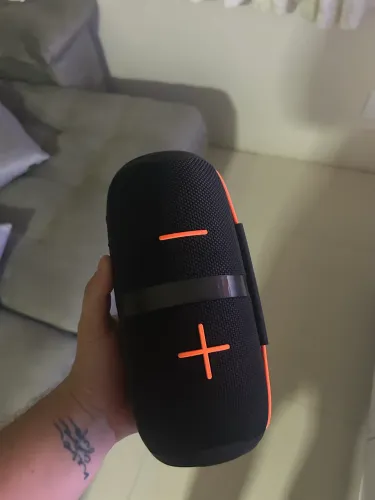 Caixa De Som Bluetooth 8075 Prova D'água Ipx6- Excelente Som