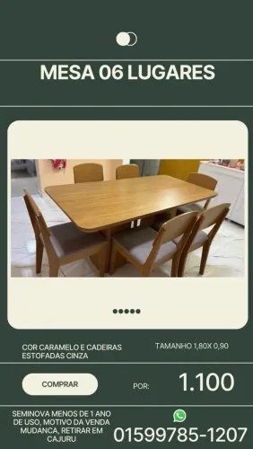 Mesa 6 lugares