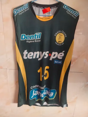 Camisa Dentil Praia Clube Uberlândia Camisa de jogo G marcas de uso