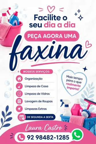Disponível para faxina