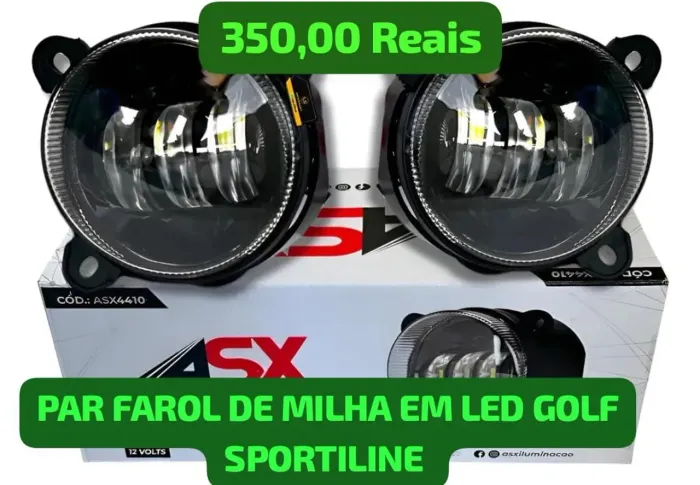 FAROL DE MILHA EM LED BLINDADO 