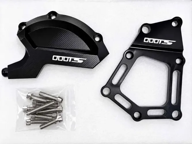 KIT PROTETOR DE MOTOR BMW S1000 CNC ALUMÍNIO PRETO NOVO