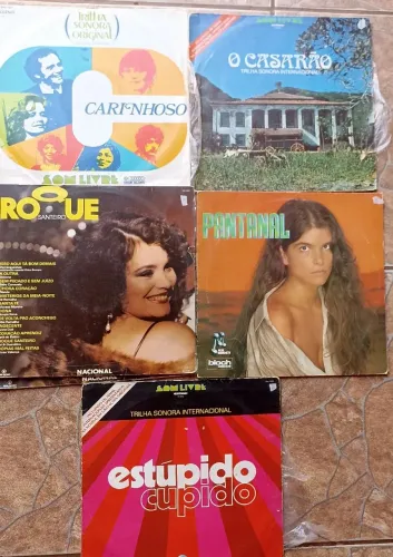 Discos de vinil 5 Lps de novelas
