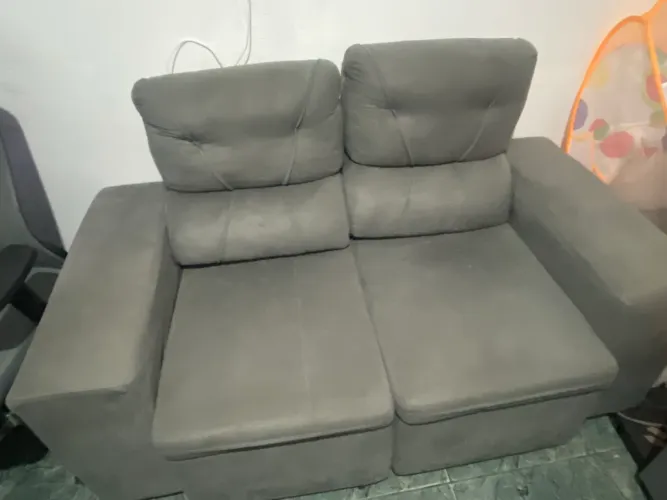 Sofá 2 lugares reclinável e retrátil