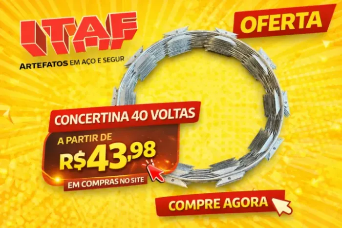 CONCERTINA 40 VOLTAS - SEGURANÇA REFORÇADA