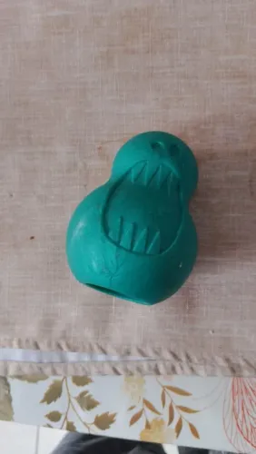 Brinquedo recheável porta petisco pet games monstrinho para cão porte pequeno 