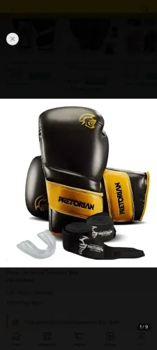 Luva pretorian 16oz Muay thai boxe