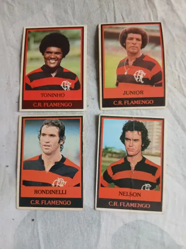 Lote de cards ping pong futebol- Flamengo
