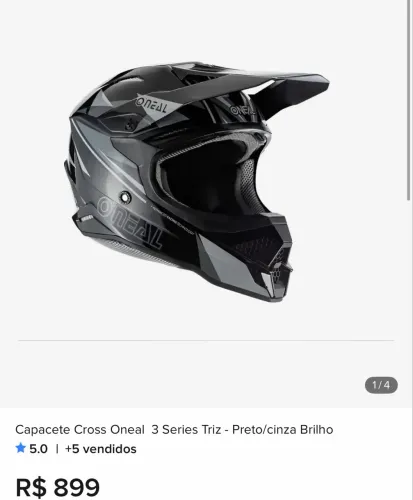 Capacete de trilha/motocross Oneal séries 3 Nn° 60
