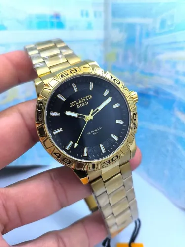Relógio masculino novo original prova d'água luxo oferta