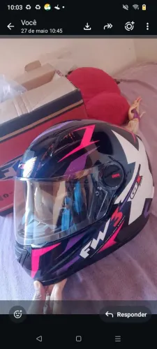 Vende-se um capacete feminino FW3 Novo nunca, TAM 56